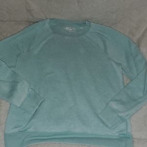 Women's NWOT Medium Maurices Brand Crewneck Pullover Sweatshirt, Light Turquoise